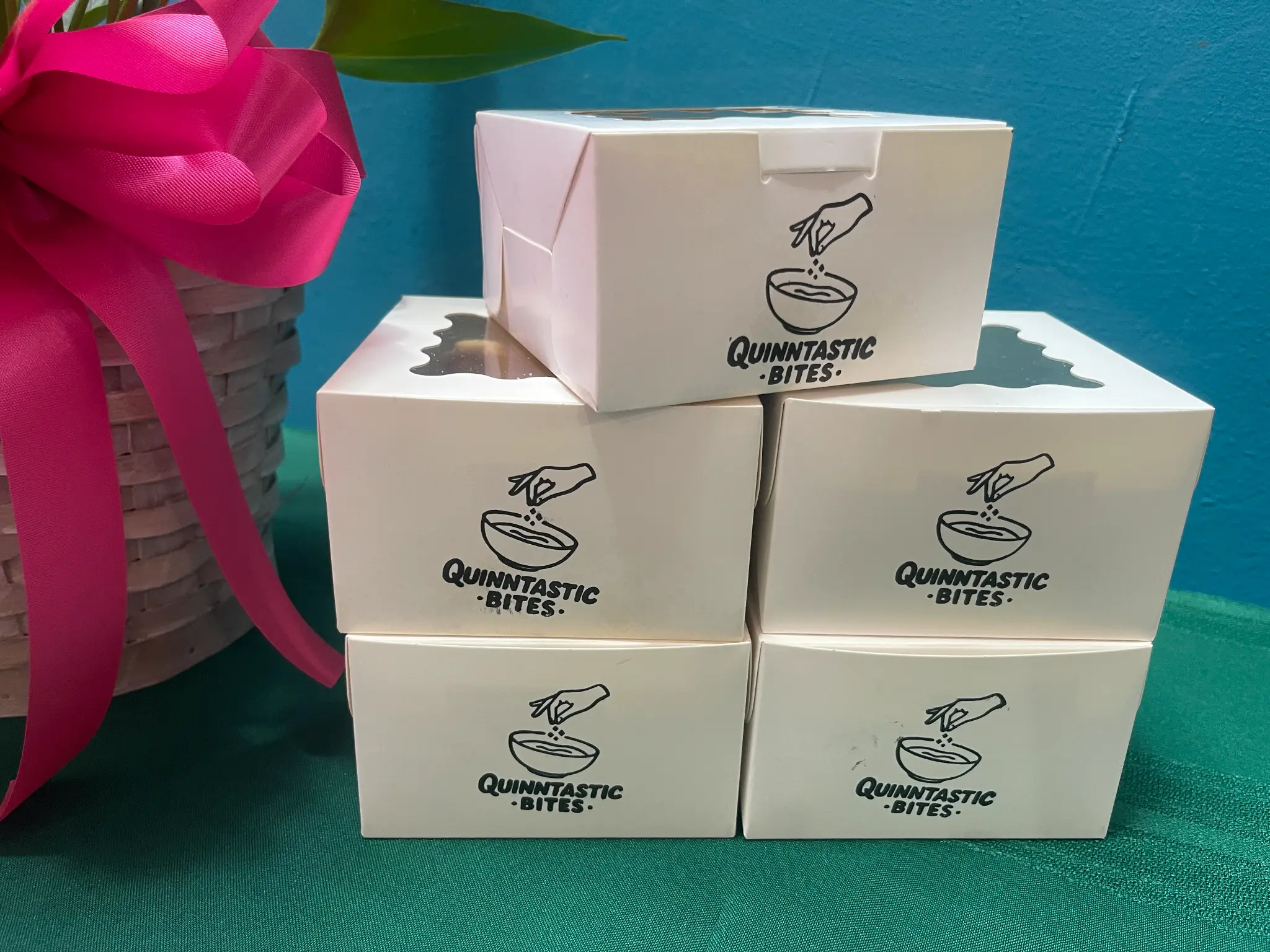 Boxes of bites ready for delivery